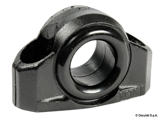 Passascotte nylon nero 9 mm
